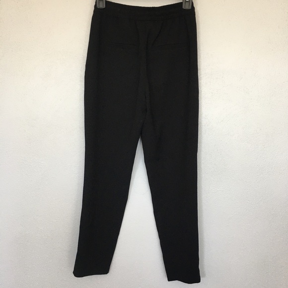 H and M | black pull on elastic waist dress pants - Picture 6 of 8